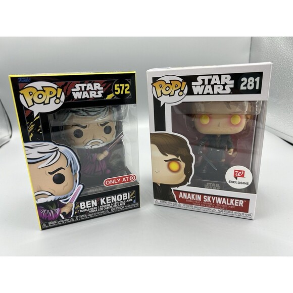 Funko Other - Funko Pop! Star Wars Anakin Skywalker #281 Walgreens | Ben Kenobi #572 Target Ex
